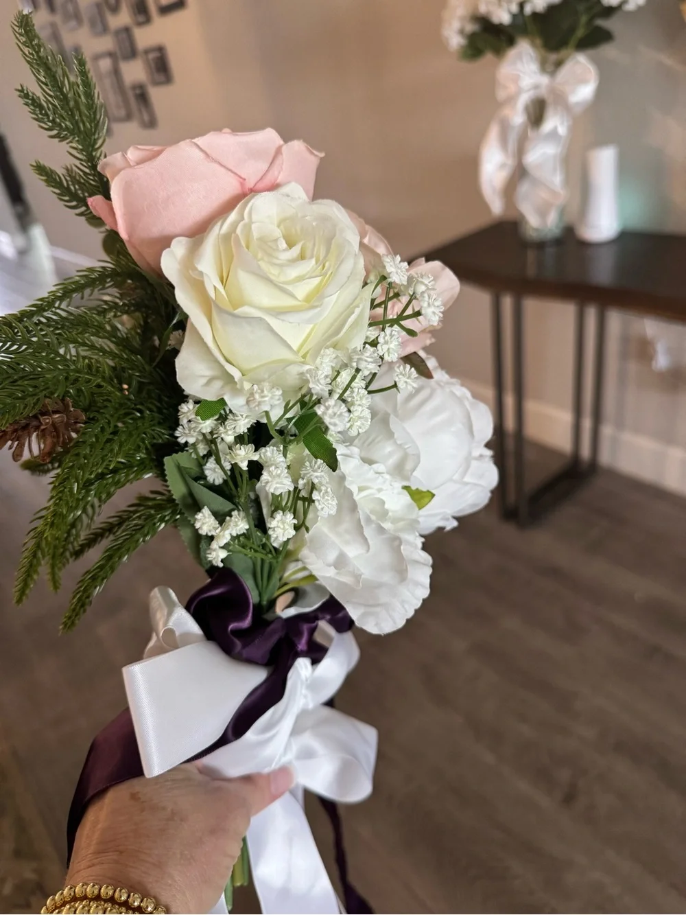 Set of 4 — Chair Bouquets with Ribbon